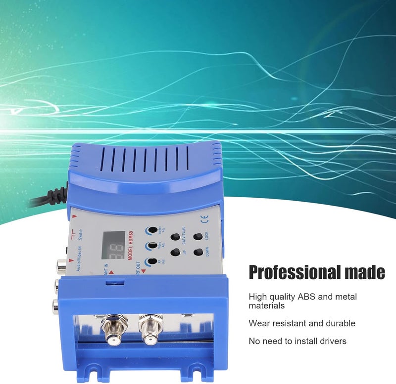 Ejoyous HDMI to RF Modulator, HD Modulator PAL NTSC Format HD Multimedia Interface AV to RF Coaxial Converter for Home TV 90‑240V (US Plug) - Image 4